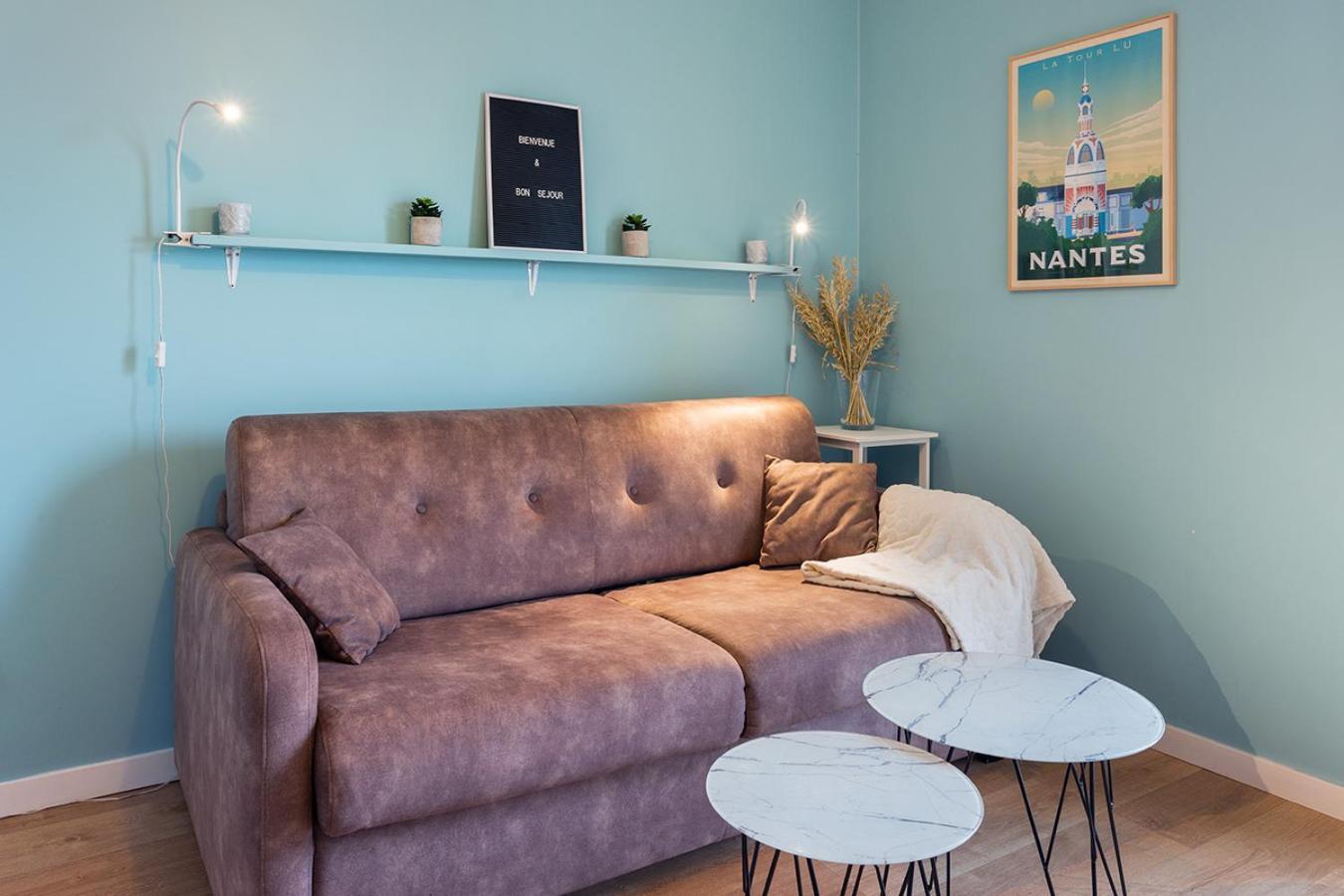 Joli Studio - Parking Prive - Wifi Tres Haut Debit - Au Calme Nantes Eksteriør bilde
